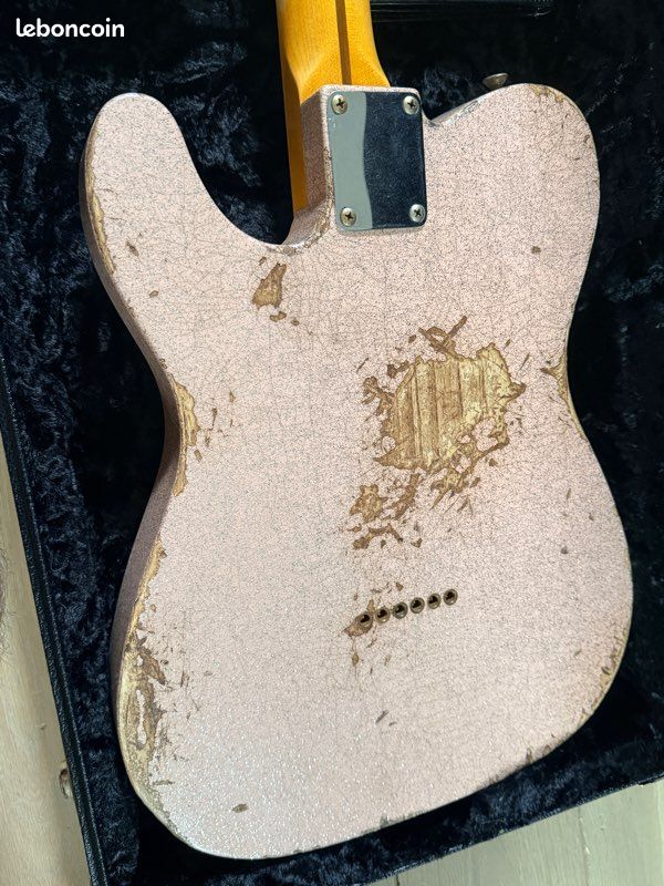 Fender Custom Shop Wildwood 10 – Telecaster 1955 Heavy Relic – Shell Pink Sparkle (image 8)