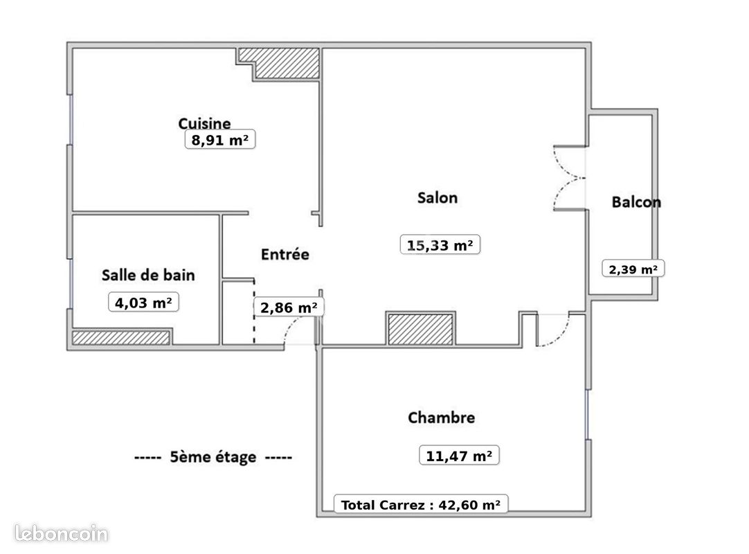 Appartement 2 pièces 43 m² (image 12)