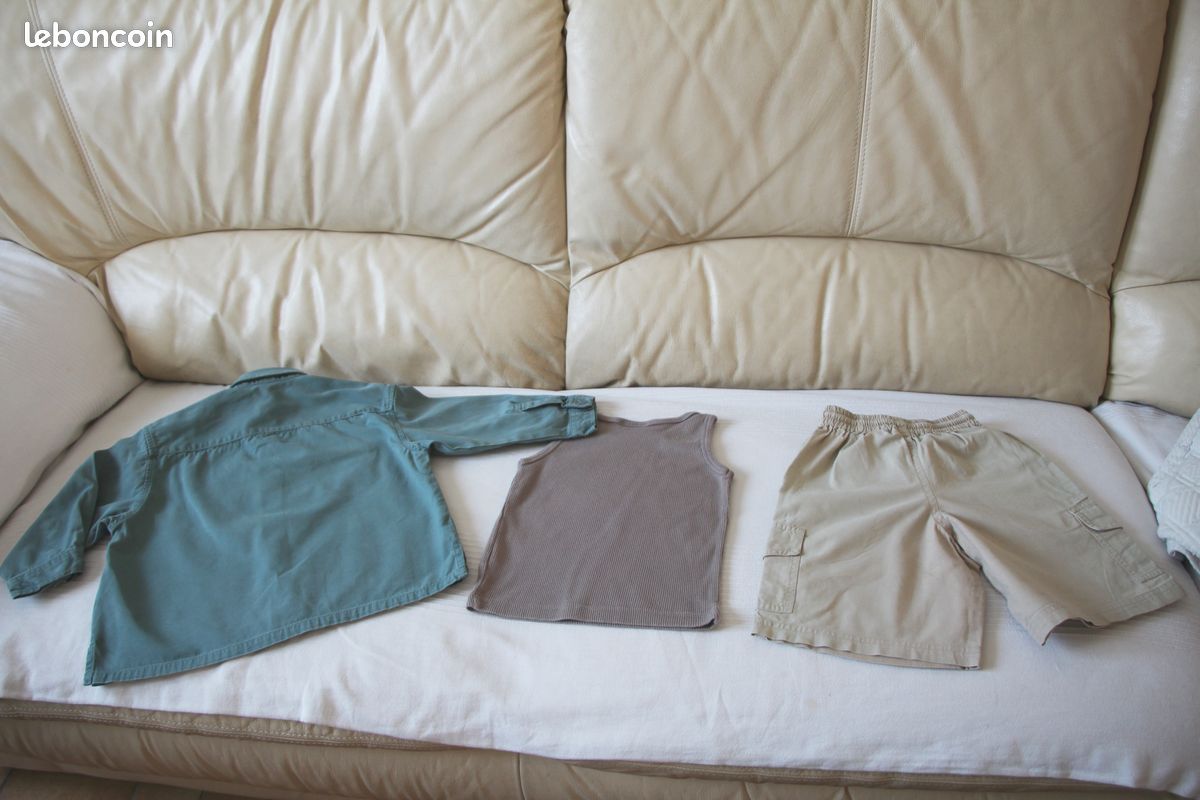 Veste légère Vertbaudet, débardeur DPAM et short 3 ans (image 5)