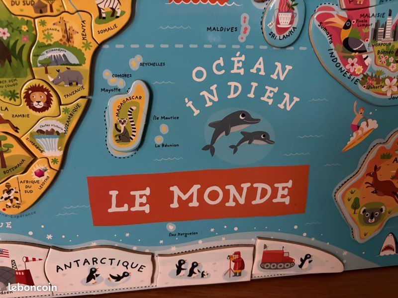 Tableau aimanté, puzzle monde (image 4)