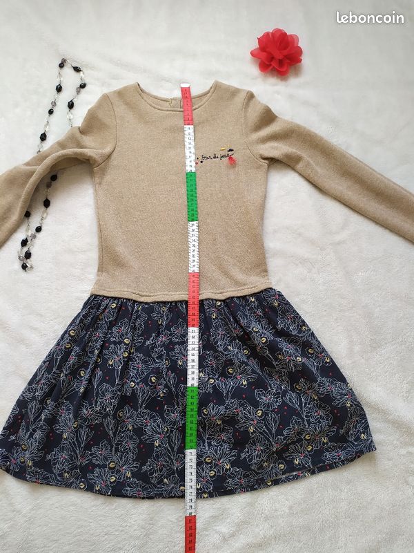 Robe manches longues 3 pommes 9/10 ans (image 10)