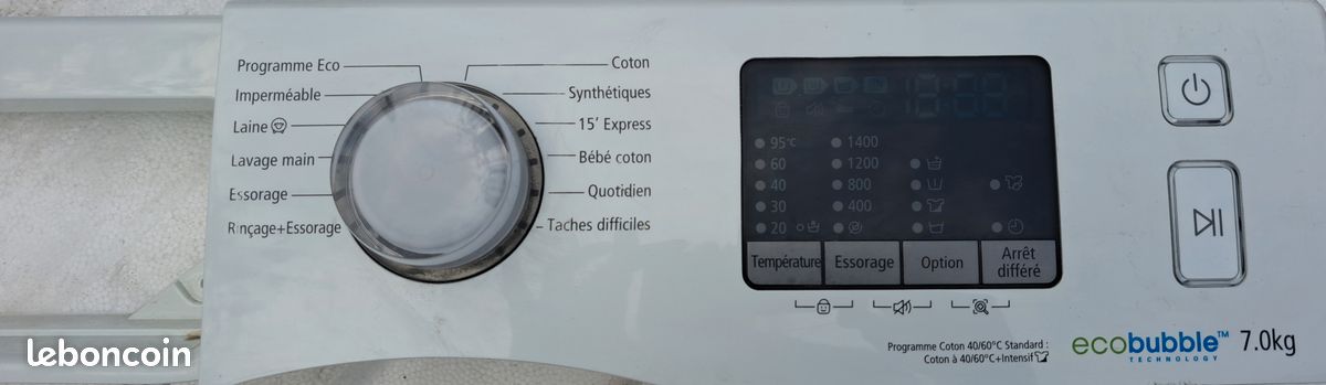 Pièces pour Lave-Linge "SAMSUNG WF70F5EOW4W" 7kg (image 10)