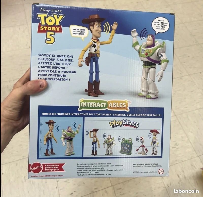 Disney Pixar Toy Story 5 Coffret 2 Figurines Interactives Woody et Buzz l'Éclair Neuf (image 2)