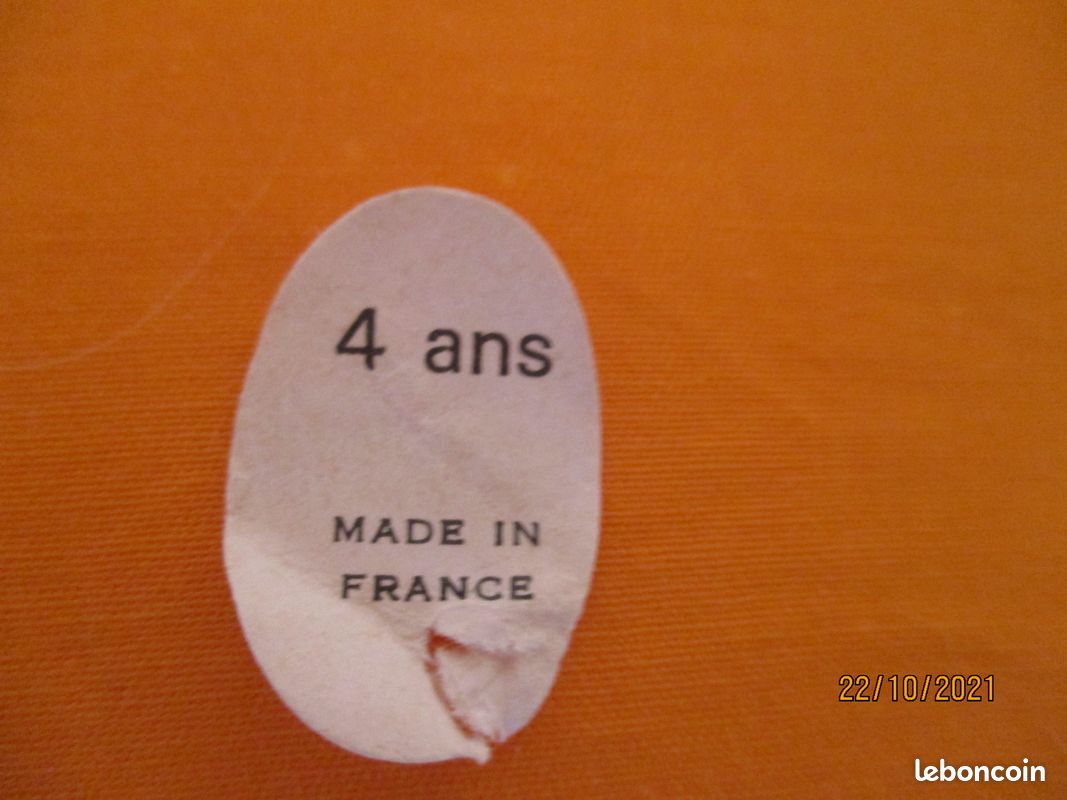 Paire de gants blancs vintage 4 ans (image 2)