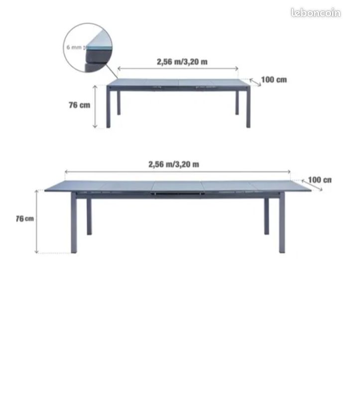 Table de jardin 10/12 personnes (image 4)