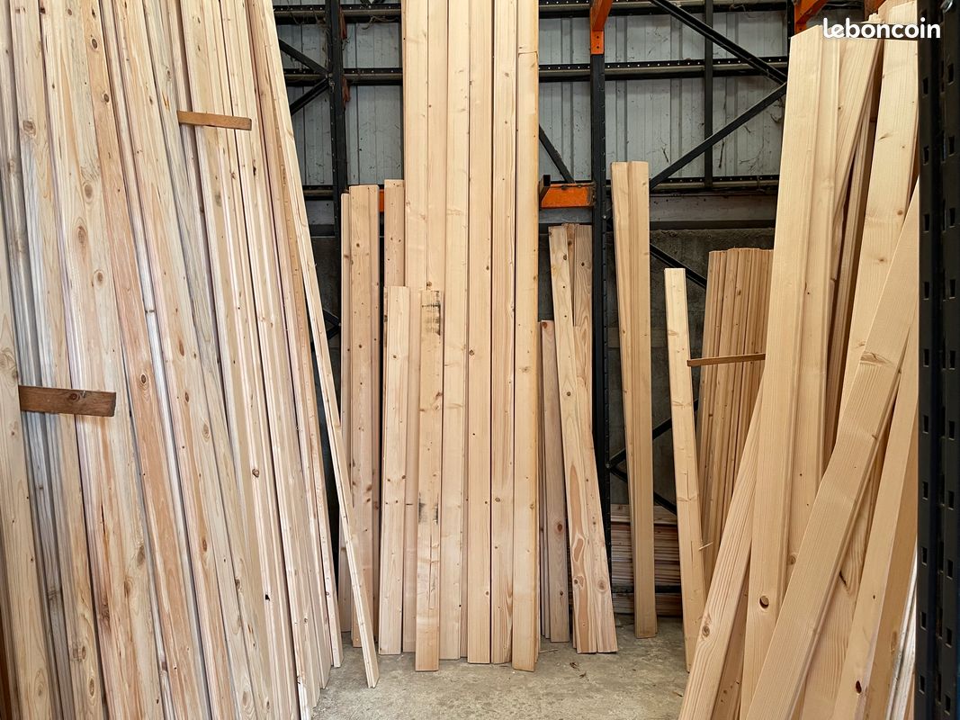 Lames à volet en SAPIN - GROS ARRIVAGE - Construire son volet aux bonnes dimensions voulues - Pour le stock, Appeler avant de venir (image 1)