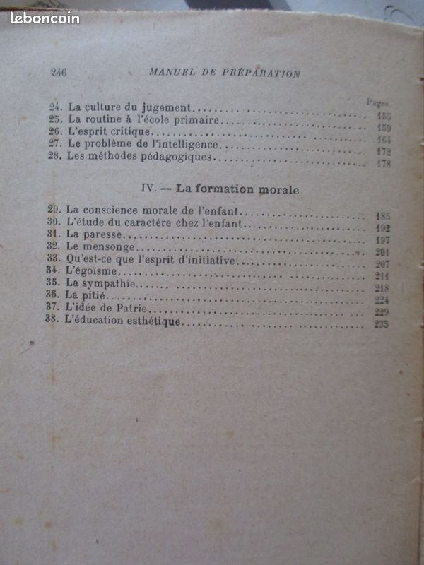 Manuel de préparation au Certificat d'Aptitude Pédagogique 1ère partie/ épreuve écrite/1920 / Augé et Bain (image 6)