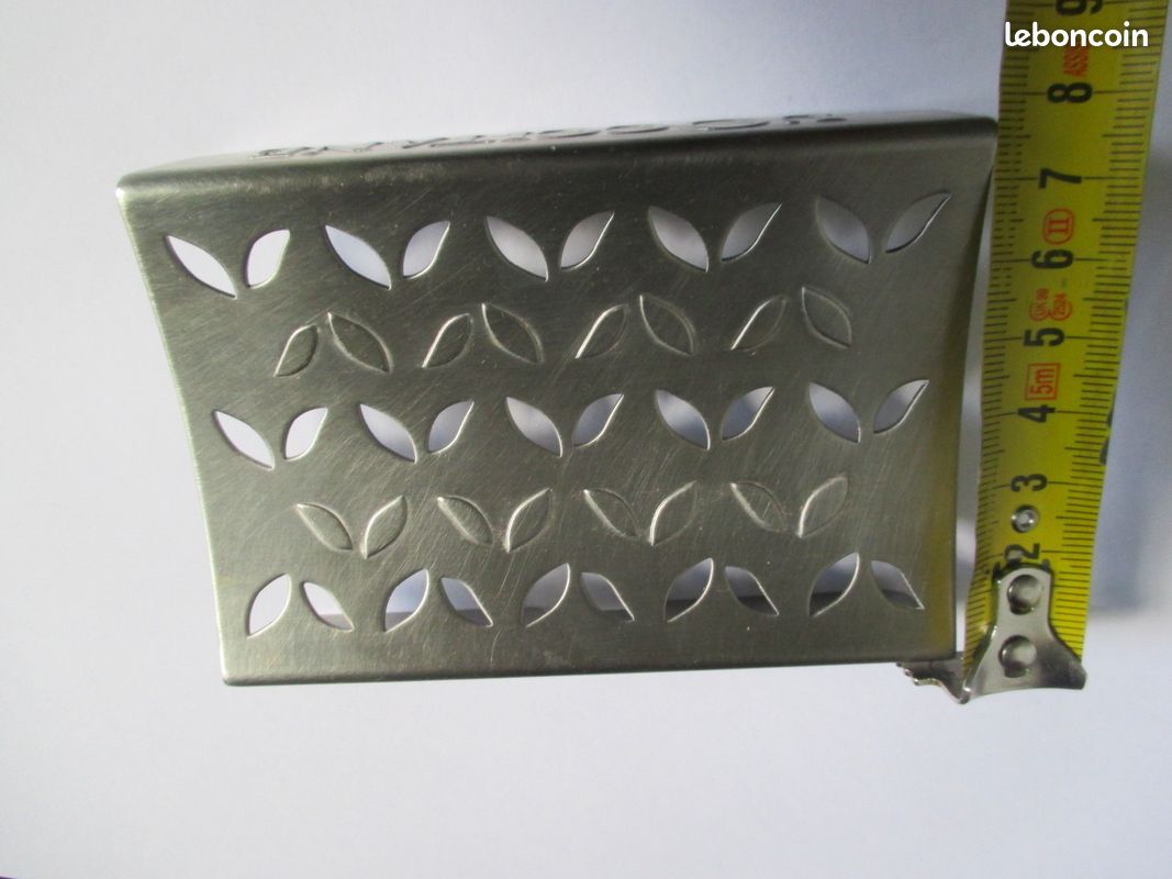 Joli porte savon metal inoxydable (image 5)