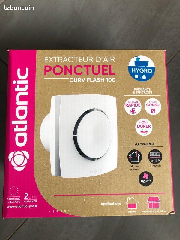 Extracteur d’air Ponctuel Curv flash 100 (image 1)