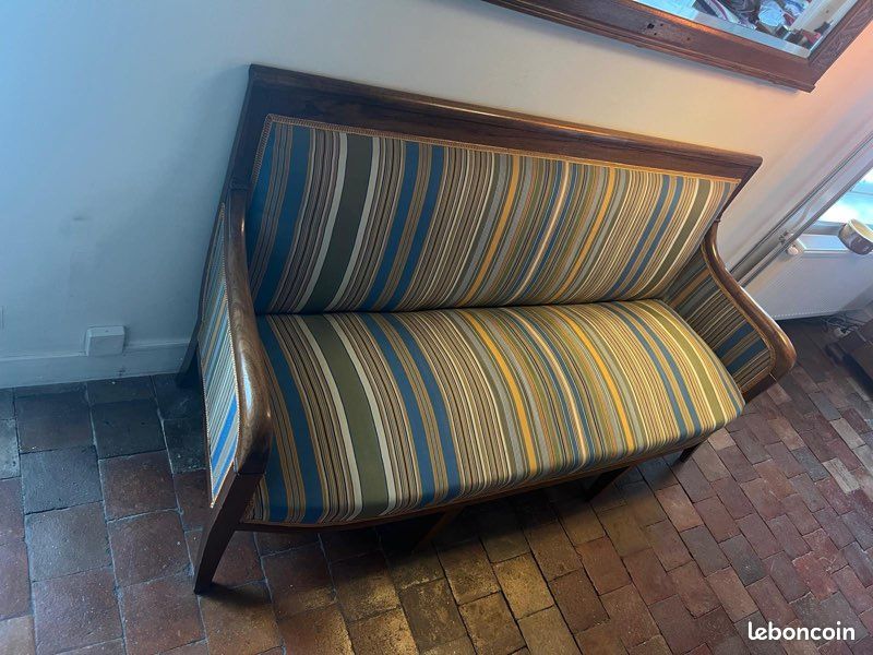 Banquette ancienne Louis Philippe (image 5)