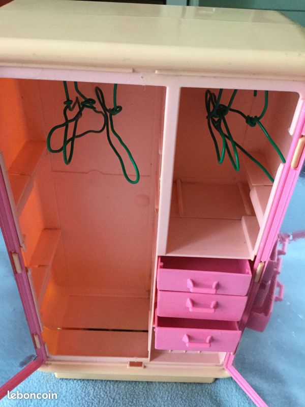 Armoire Vintage Barbie 1977 Mattel - Pièce Collector Pour Poupée, Occasion