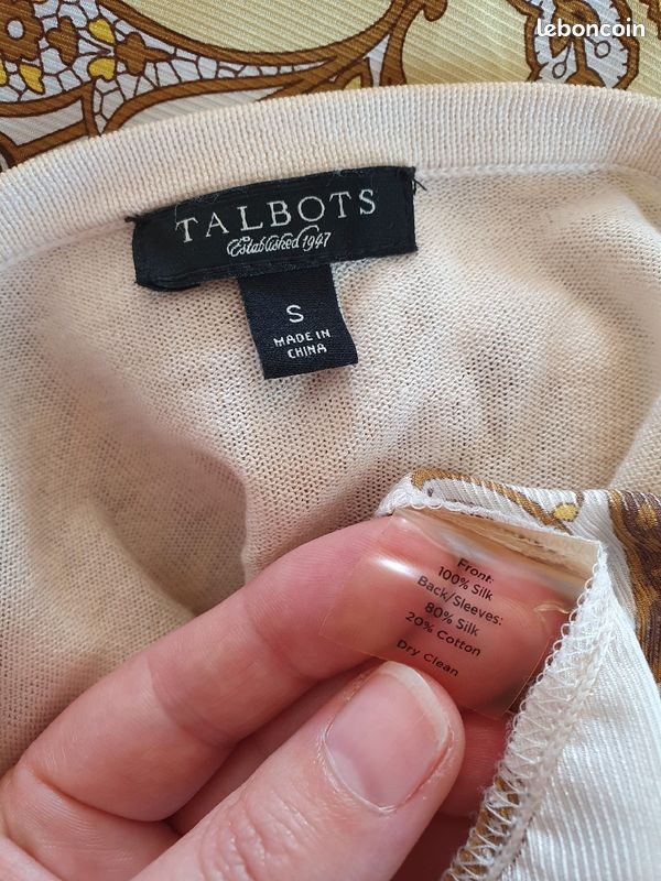 Cardigan Talbots en soie (image 5)