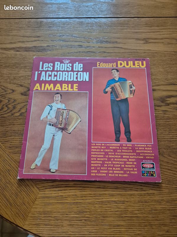 Aimable edouard duleu les rois de l accordeon vinyle 33 tours (image 1)