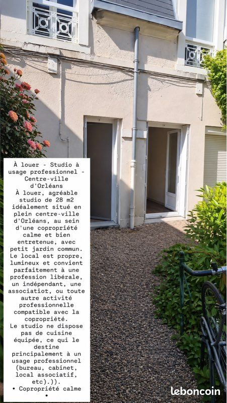 Appartement 1 pièce 28 m² · à Orléans · 28 m² · 400 €