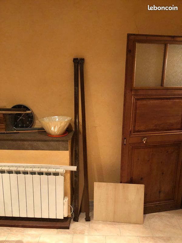 Cadre de lit bois et métal (image 2)
