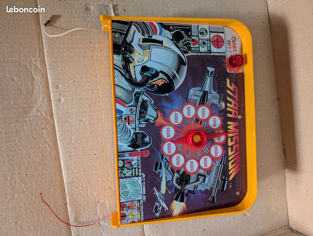 Ancien Flipper électrique Starmission - Jouet Rétro Pour Collection
