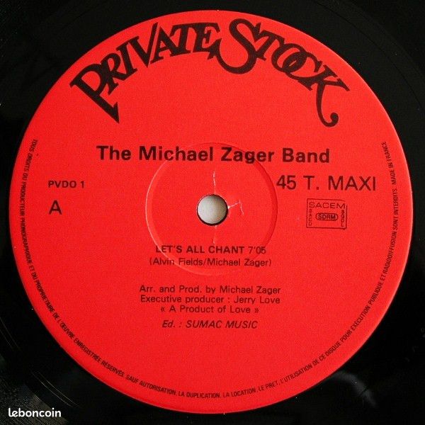 The Michael Zager Band – Let's All Chant / Love Express (Disco Version) - EP (image 2)