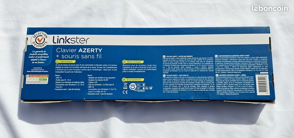 Clavier sans fil Azerty bluetooth marque Linkster (image 4)