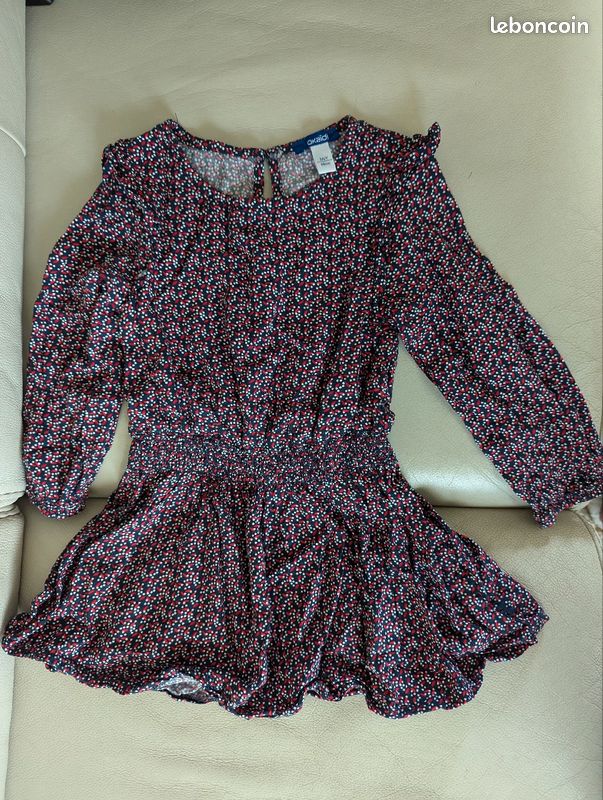 Robe Rouge Tenue De Fete Fille Okaidi Robe Velours Bébé Robe Rouge