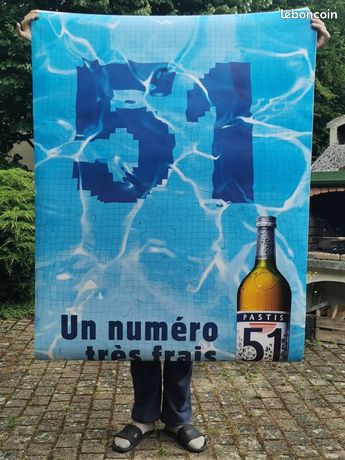 Affiche Vintage Pastis 51 - Poster 70x100cm - Reproduction Neuve