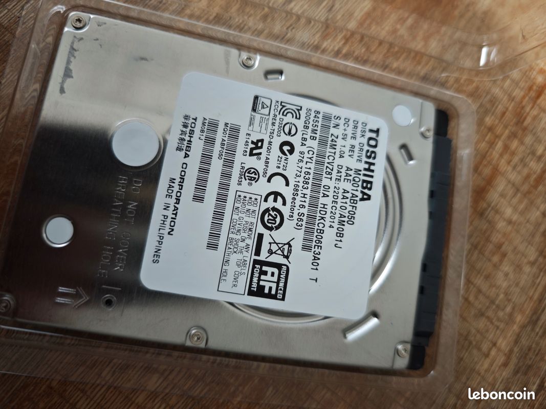 Disque dur Toshiba 500Gb (image 6)