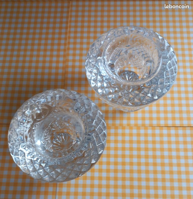 2 bougeoirs Cristal d'Arques (image 3)
