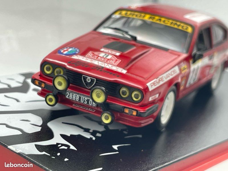 Miniature Altaya Ixo 1/43 Alfa Romeo GTV6 Rallye Monte Carlo 1983