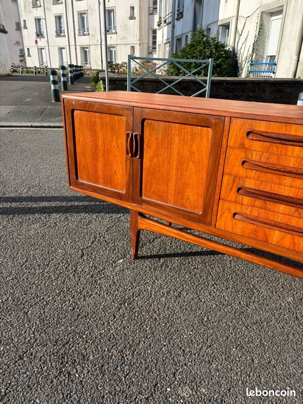 Ancienne grande enfilade scandinave teck vintage (image 14)