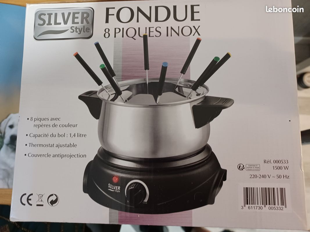 Service à Fondue 8 Piques INOX (image 3)