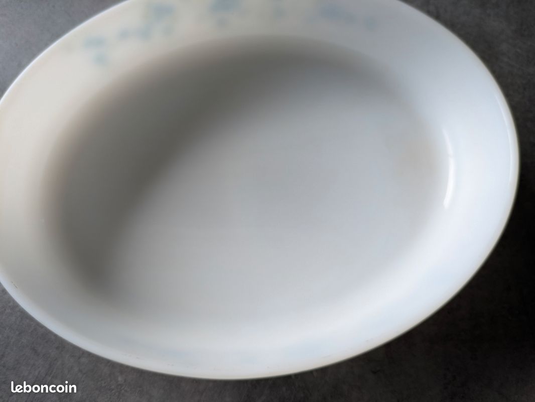 Arcopal Myosotis Plat De Service Ovale 34/26 Cm Neuf | UK