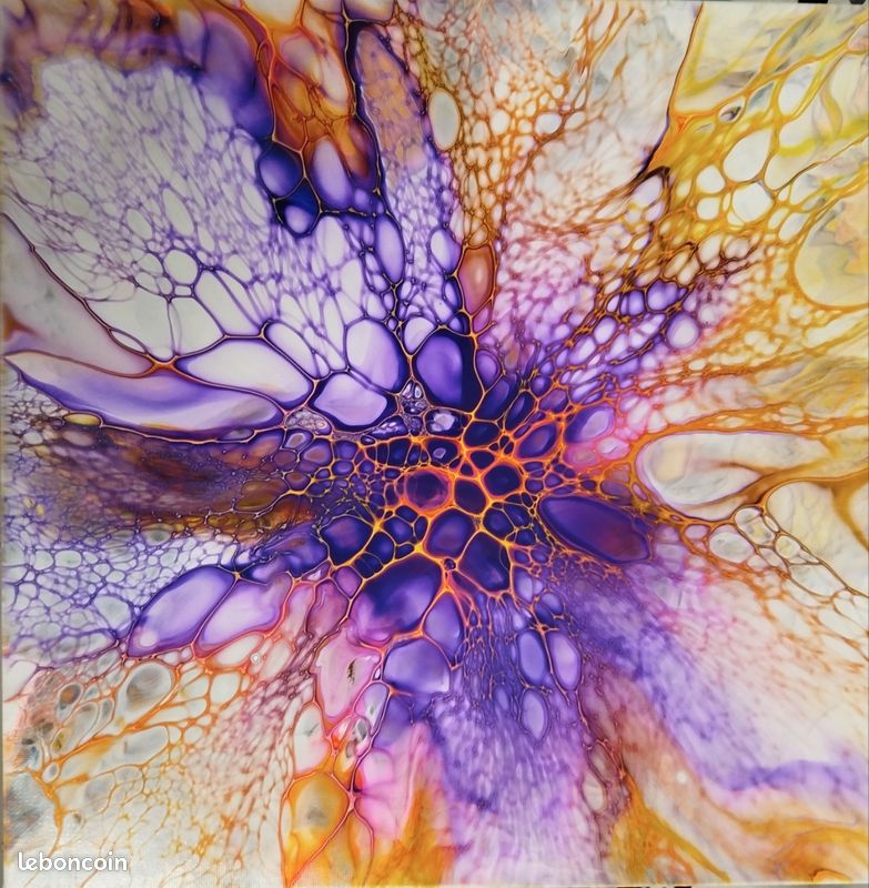 Tableau acrylique pourring (image 2)