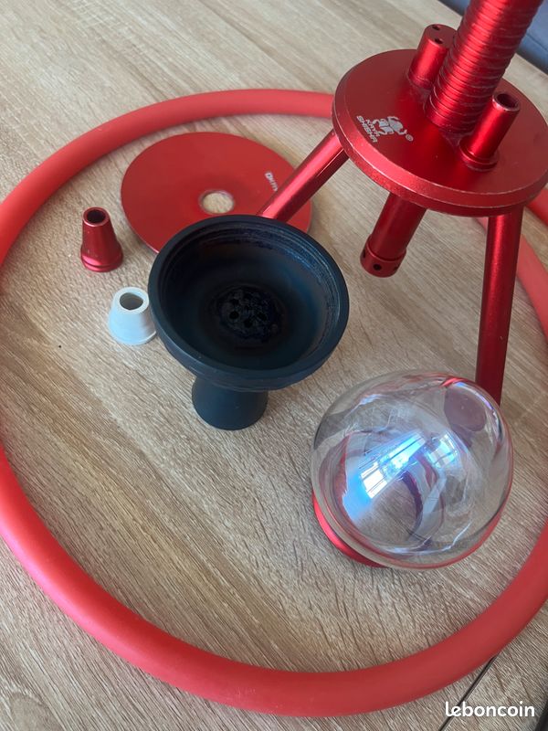 Chicha Kaya Shisha Tripod Rouge (image 1)