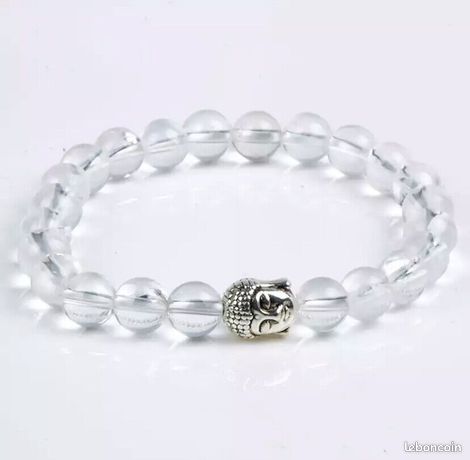 Bracelet Bouddha Thaï En Amazonite Du Brésil - Argent Ou Or - Neuf Avec étiquettes