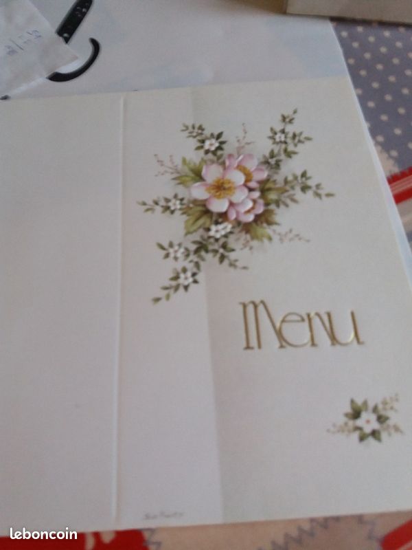 Menus à fleurs (image 1)