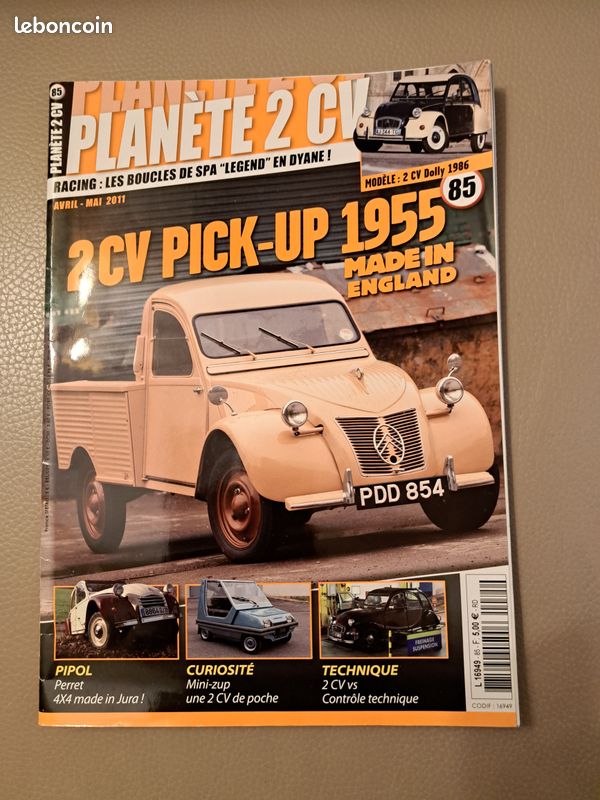 Magazine automobile Planète 2 cv n° 85 avril-mai 2011 (image 1)