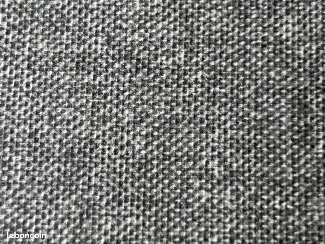 Coussin bain de soleil 185x55x5cm déhoussable coloris Gris Galet chiné (image 3)