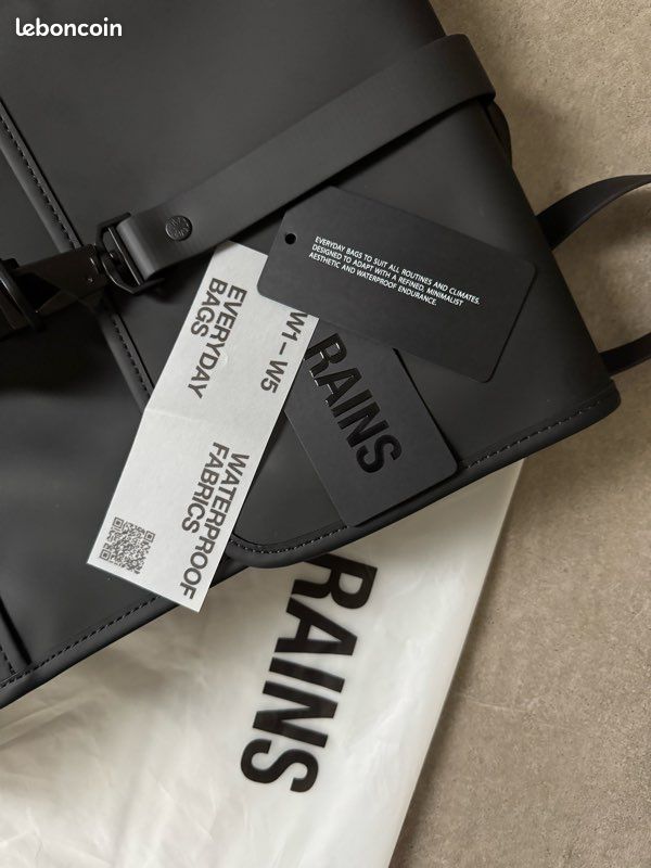 Sac à dos Rains Back pack mini W3 black (image 3)