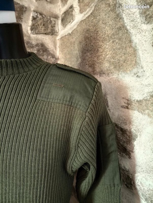 Pull jersey de la marine nationale, vert otan, Grammatico/MBL