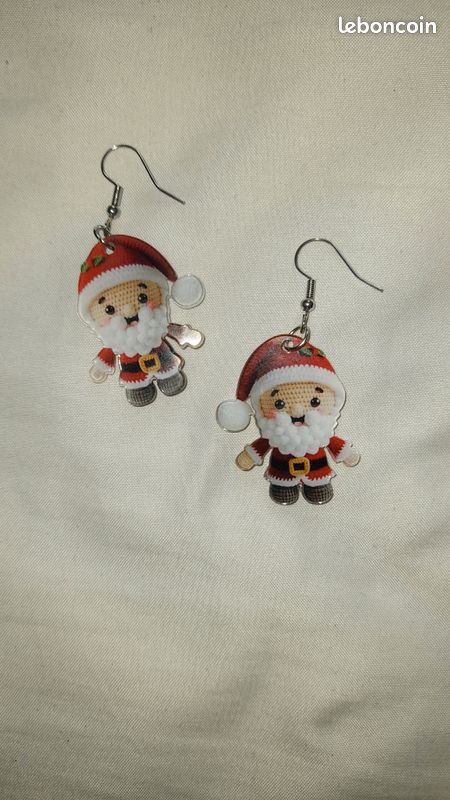 Boucles d'oreilles Noël (image 1)
