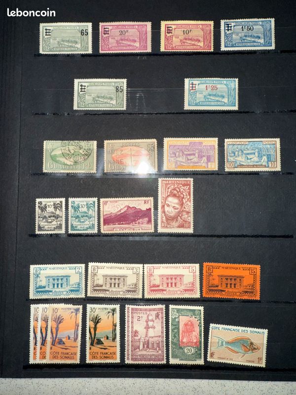 Timbres des colonies françaises et France (image 7)