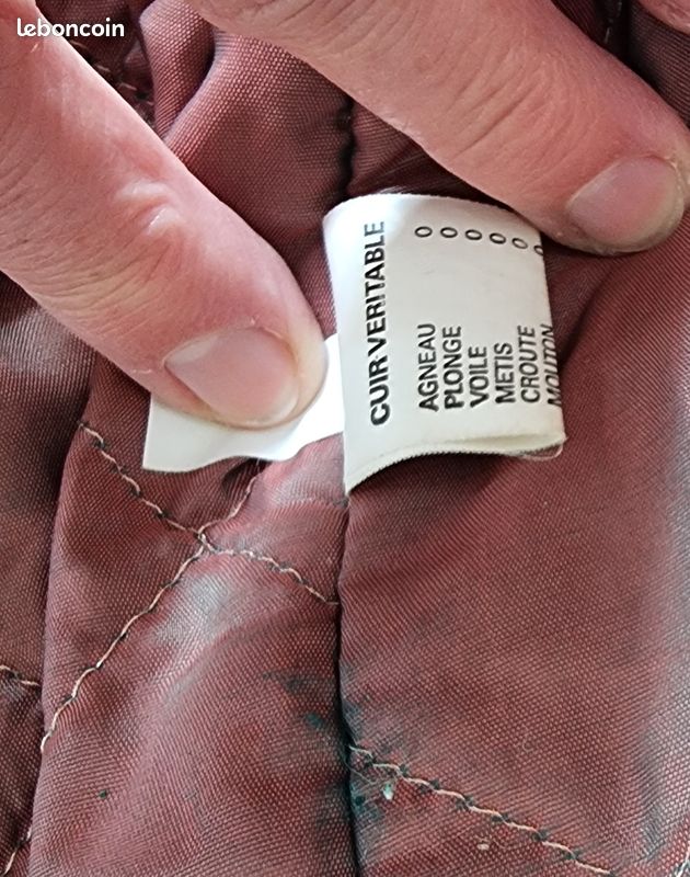 Veste en cuir - très bon état - taille 36 (image 11)