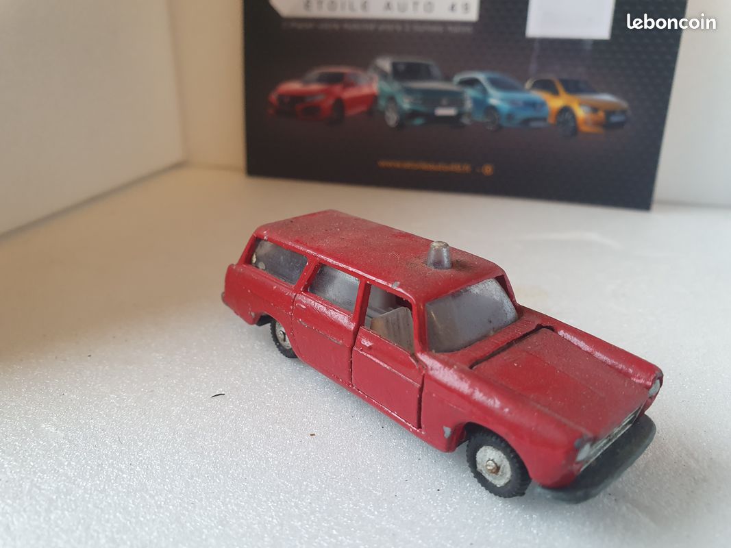 Majorette Peugeot 404 Break N°116 + Caravane N°15 Lovely - Boîte D'origine - Occasion France