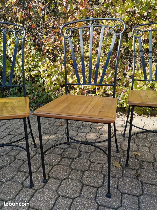 Chaises et banc de salle à manger (image 4)
