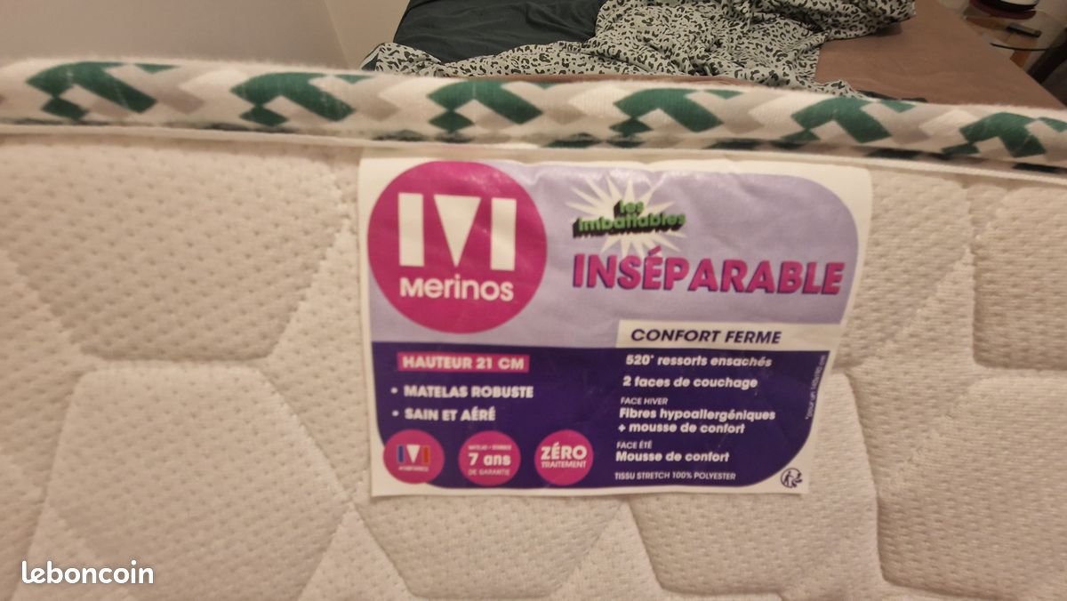 Lit matelas et sommier (image 2)