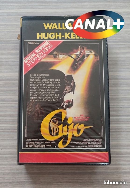 Cujo / Les Monstres sont toujours vivants VHS (Enregistrement Canal+) Jaquette TV Vidéo (image 1)
