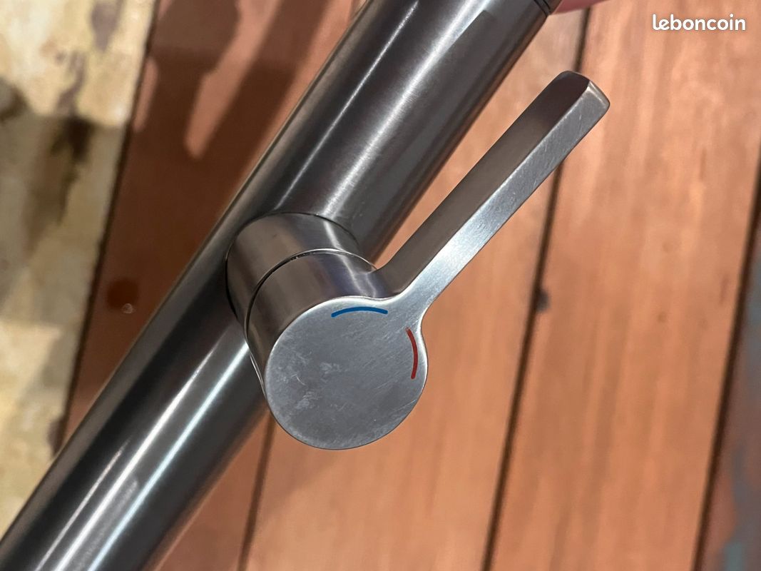 Mitigieur évier Blanco Culina S mini inox + poignée douchette (image 1)