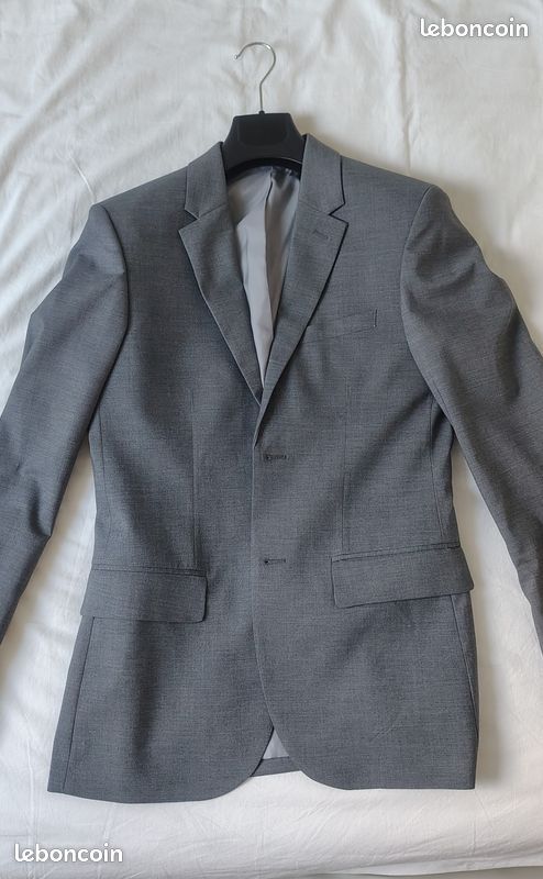 Veste De Costume Canali Gris Taille 56IT (UK46) - Très Bon état, Achetée Chez Harrods