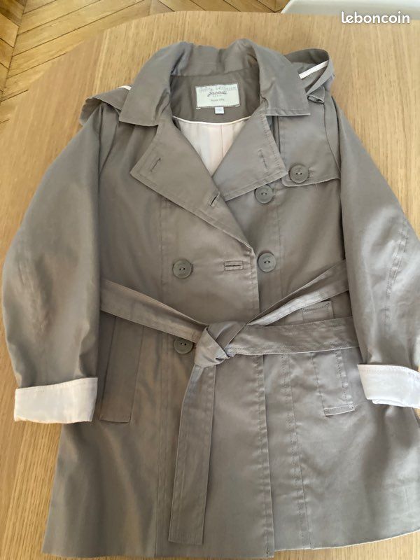 Imperméable fille Jacadi bege et rose (image 4)