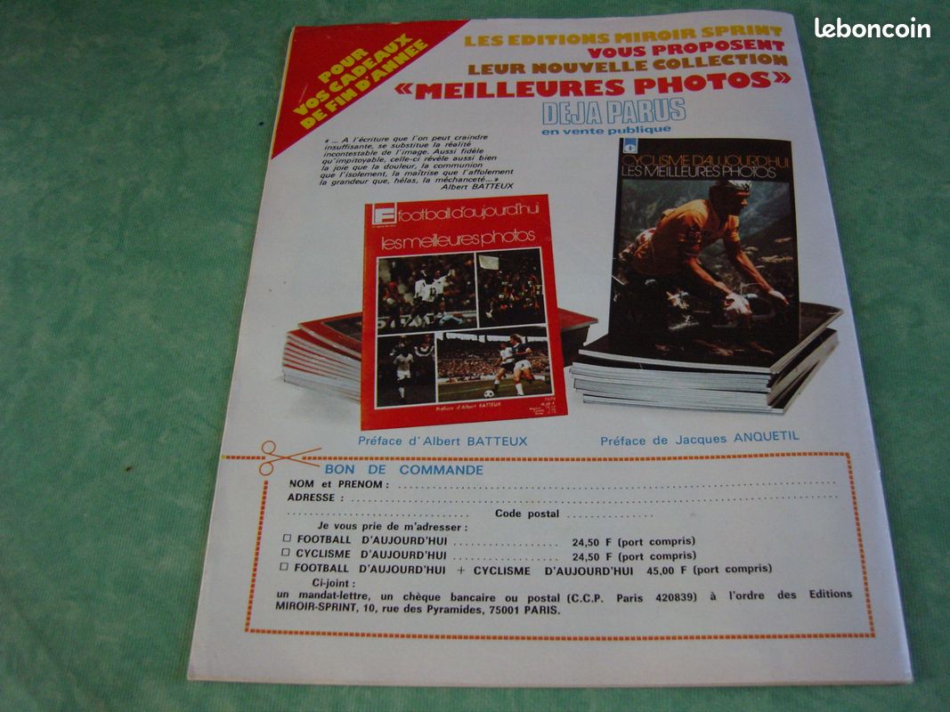 Miroir Du Football N°246 De 1975 - Toutes Les équipes D1 Et D2 En Photos - Rare