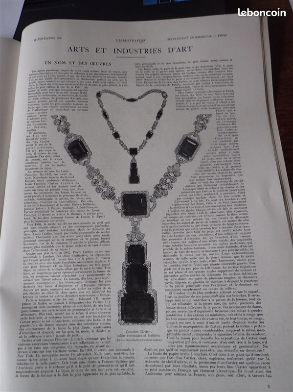 ILLUSTRATION 1930 4578 extrait CARTIER DECORATION MODERNE PROU RHEIMS MALABERT BOUIX col (image 1)